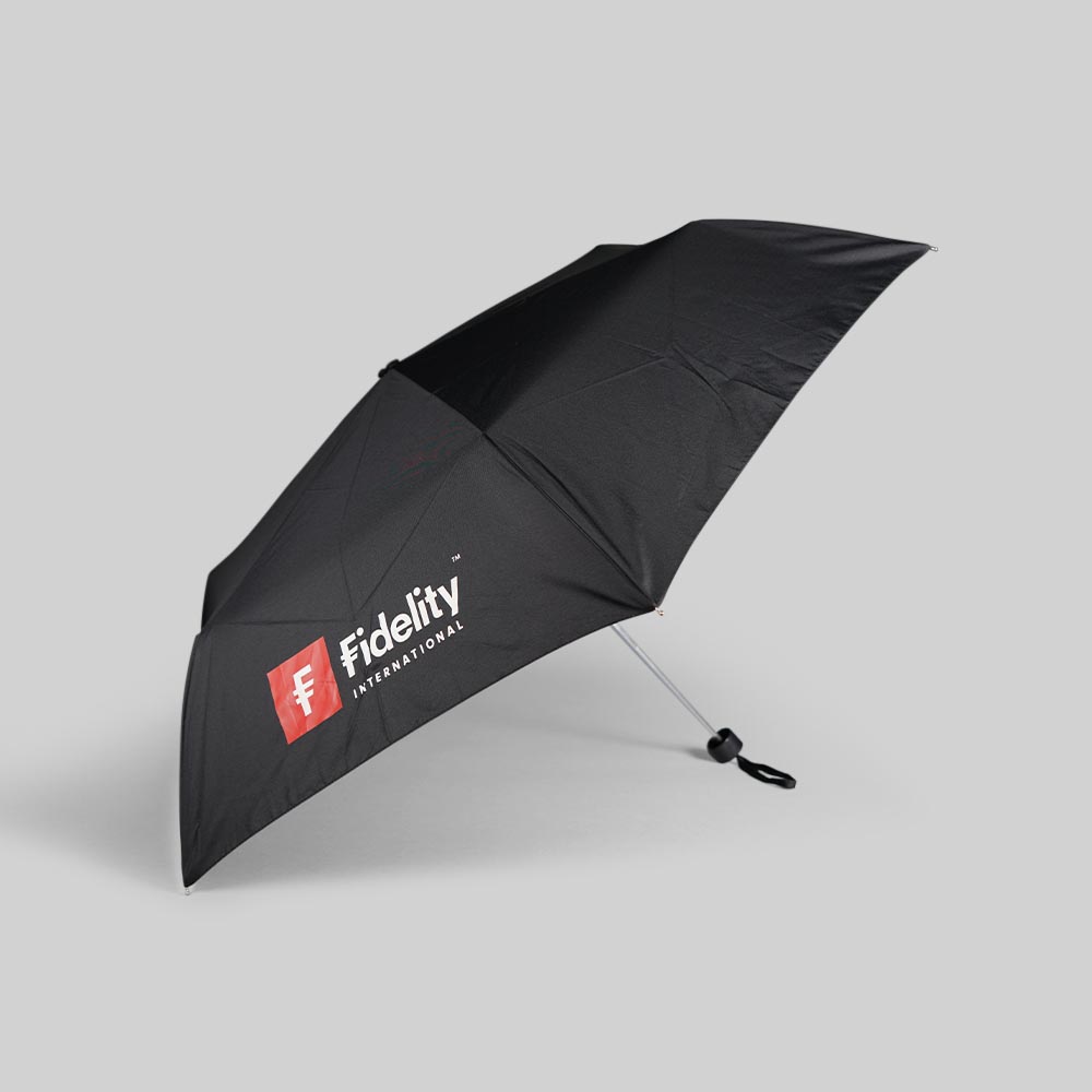 Custom 127g Ultra-Slim 3-Fold Umbrella | Fidelity International Case
